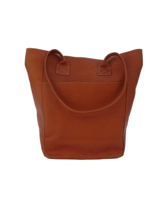 Saddle red shopping bag