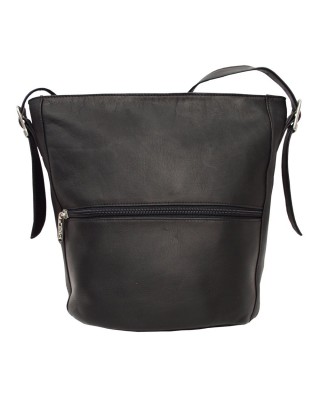 Black One Size Bucket Bag