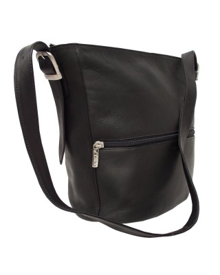 Black One Size Bucket Bag