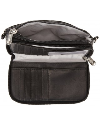 Black Shoulder Bag Wristlet