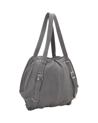 Convertible Buckle Charcoal Backpack
