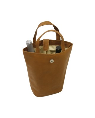 Double wine handle saddle bag