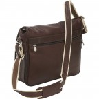 Expandable Chocolate Messenger Bag