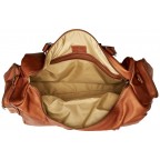 Multi-pocket leather tote