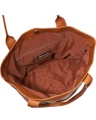 Saddle red shopping bag